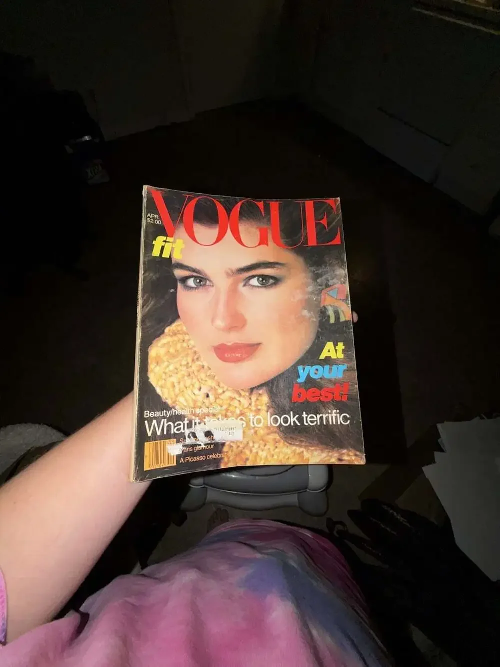 Vintage Vogue Magazine April 1980 Issue